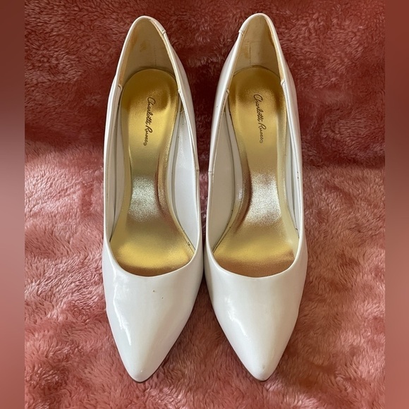 Charlotte Russe Womens White Heels - Picture 3 of 4